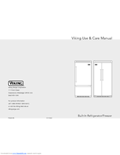 Viking Built-In Refrigerator/Freezer Use & Care Manual