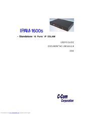 C-Com IPAM-1600s Series User Manual
