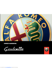 Alfa Romeo GIULIETTA Owner's Handbook Manual