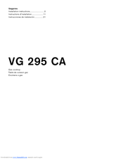 Gaggenau VG 295 CA Installation Instructions Manual