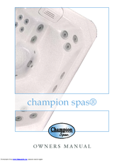 champion spas 540 Owner's Manual