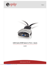 Equip USB Cable KVM Switch 2 Port + Audio User Manual