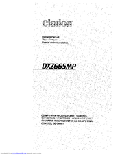 Clarion DXZ665MP Owner's Manual