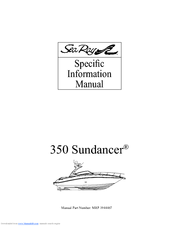 Sea Ray 350 Sundancer Specific Information Manual