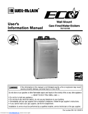 Weil-McLain Evergreen 110 User's Information Manual