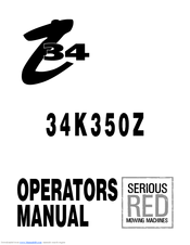 Encore 34K350Z Operator's Manual