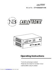 CableTronix CT-HDBASET-330 Operating Instructions Manual
