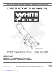 White Outdoor Series 900 Operator's Manual
