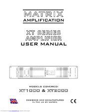 Matrix Amplification XT1000 User Manual