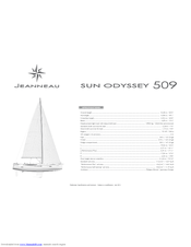 Jeanneau Sun odyssey 509 User Manual
