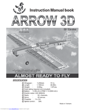 Black Horse Model Arrow 3D Instruction Manual Book