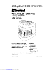 Kenmore 758.154120 Operator's Manual