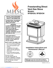 MHSC RFSDV24 Installation Instructions And Homeowner's Manual