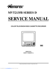 Memorex MVT2135B D Series Service Manual