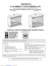 MENDOTA DXV-35 DEEP TIMBER II Installation & Operating Instructions Manual