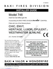 Baxi 748 Installer's Manual