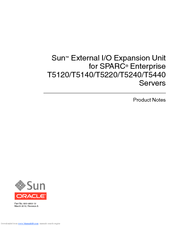 Sun Microsystems SPARC Enterprise T5440 Product Notes