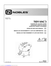 Nobles TIDY-VAC 3 1070196 Operator And Parts Manual
