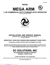 DCS MEGA ARM Installation And Service Manual