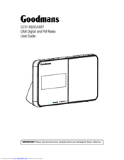 Goodmans GCR1888DABBT User Manual