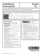 GE WX9X2 Installation Instructions Manual