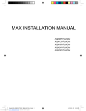 Samsung AQN09VFUAGM Installation Manual