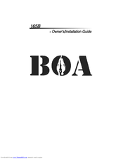 BOA 165B Installation Manual