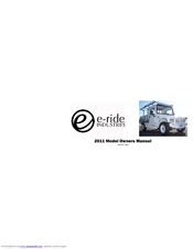 E-ride Industries 2011 EXV4 Owner's Manual