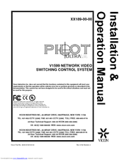 Vicon V1599 Installation & Operation Manual