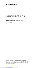 Siemens SIMATIC PCS 7 OSx Hardware Manual