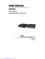 CTC Union VDTU01 User Manual
