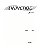 Nec Univerge UM8000 User Manual