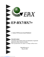 EPOX EP-BX7+ Manual