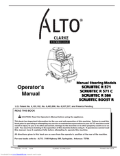 Alto Scrubtec Boost R Operator's Manual