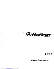 Fleetwood PaceArrow 1995 Owner's Manual