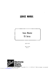 Ball Electronic Display Division TD Series Service Manual