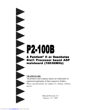 EPOX P2-100B Manual
