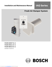 Bosch FADB-06015-6--A Installation And Maintenance Manual
