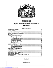 Hastings 45Lbs. Hopper Operation & Maintenance Manual
