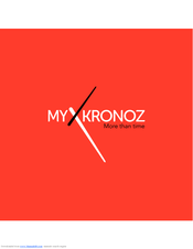 myXkronoz ZeBracelet User Manual