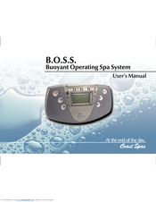Coast Spas Buoyant Operating Spa System User Manual