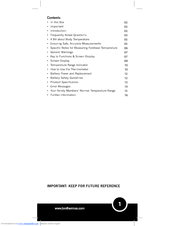 Brother Max Thermometer User Manual