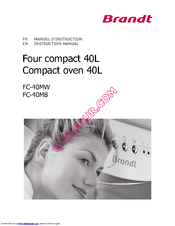 Brandt FC-40MB Instruction Manual