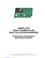 Camcorp HVP Instruction, Operations & Maintenance Manual