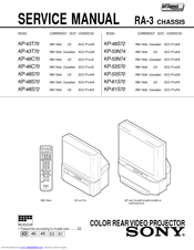 Sony KP-46C70 Service Manual