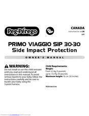 Peg-Perego PRIMO VIAGGIO SIP ES 30.30 Owner's Manual