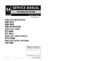 Toa WTU-3800 Service Manual