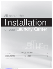 Frigidaire Laundry Center Installation Manual