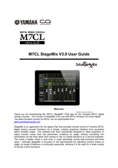 Yamaha M7CL StageMix V3.0 User Manual