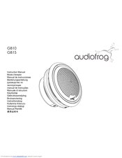 Audiofrog GB10 Instruction Manual
